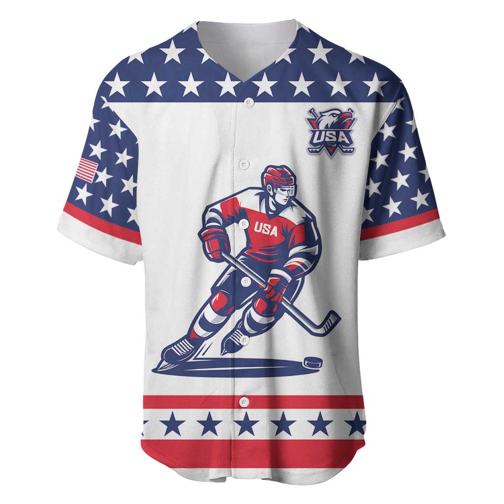 Custom United States Hockey Baseball Jersey Go Champions USA