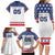 Custom United States Hockey Family Matching Long Sleeve Bodycon Dress and Hawaiian Shirt Go Champions USA