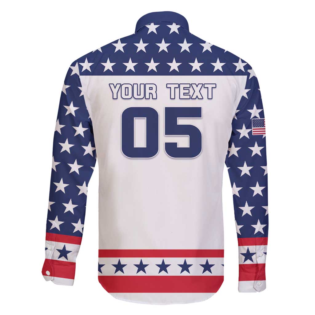 Custom United States Hockey Family Matching Puletasi and Hawaiian Shirt Go Champions USA