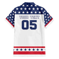 Custom United States Hockey Family Matching Short Sleeve Bodycon Dress and Hawaiian Shirt Go Champions USA