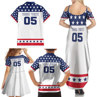Custom United States Hockey Family Matching Summer Maxi Dress and Hawaiian Shirt Go Champions USA