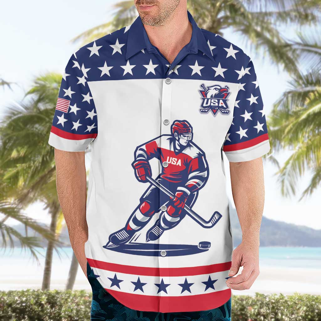 Custom United States Hockey Hawaiian Shirt Go Champions USA