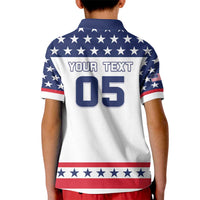 Custom United States Hockey Kid Polo Shirt Go Champions USA