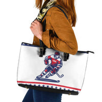 United States Hockey Leather Tote Bag Go Champions USA