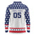 Custom United States Hockey Long Sleeve Polo Shirt Go Champions USA