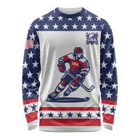 Custom United States Hockey Long Sleeve Shirt Go Champions USA