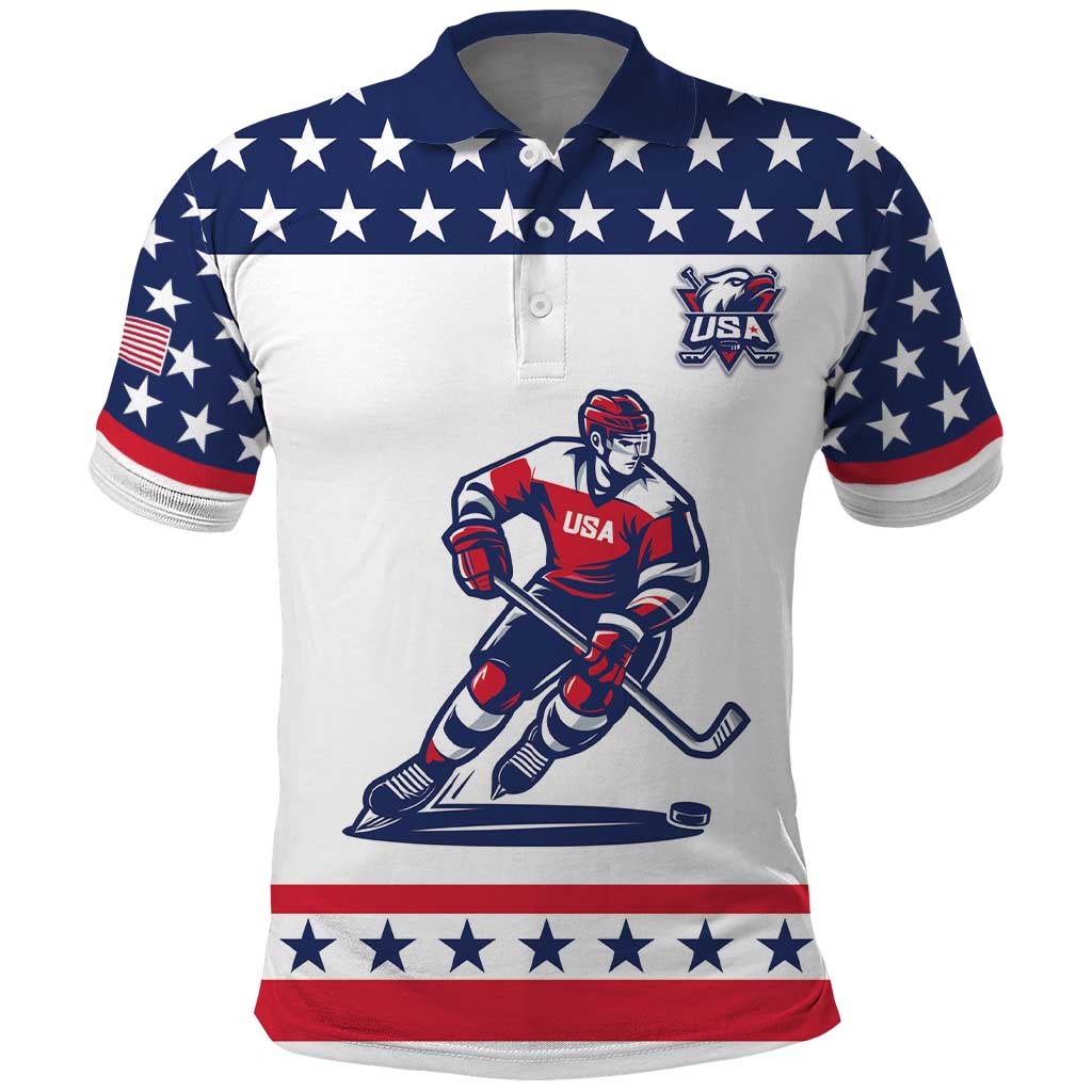 Custom United States Hockey Polo Shirt Go Champions USA