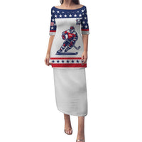 Custom United States Hockey Puletasi Go Champions USA