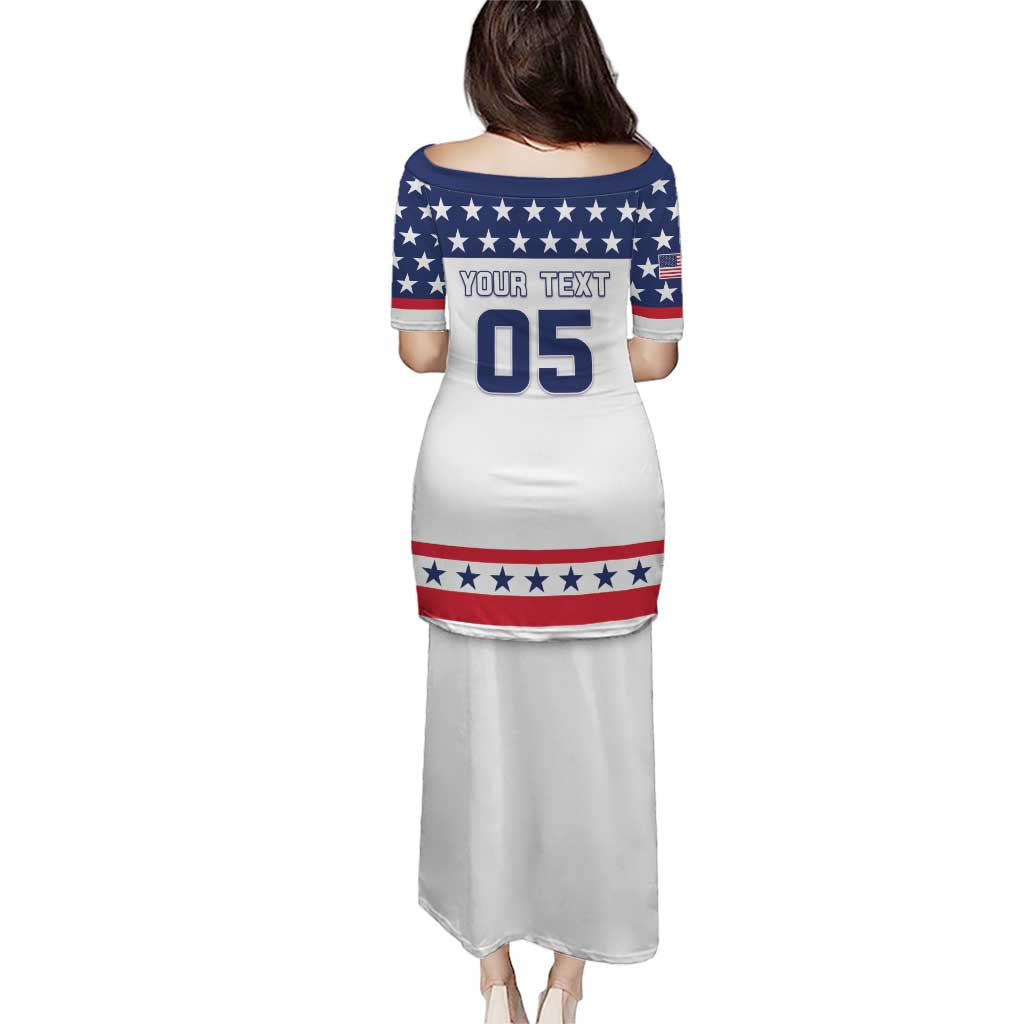 Custom United States Hockey Puletasi Go Champions USA