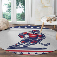 United States Hockey Round Carpet Go Champions USA