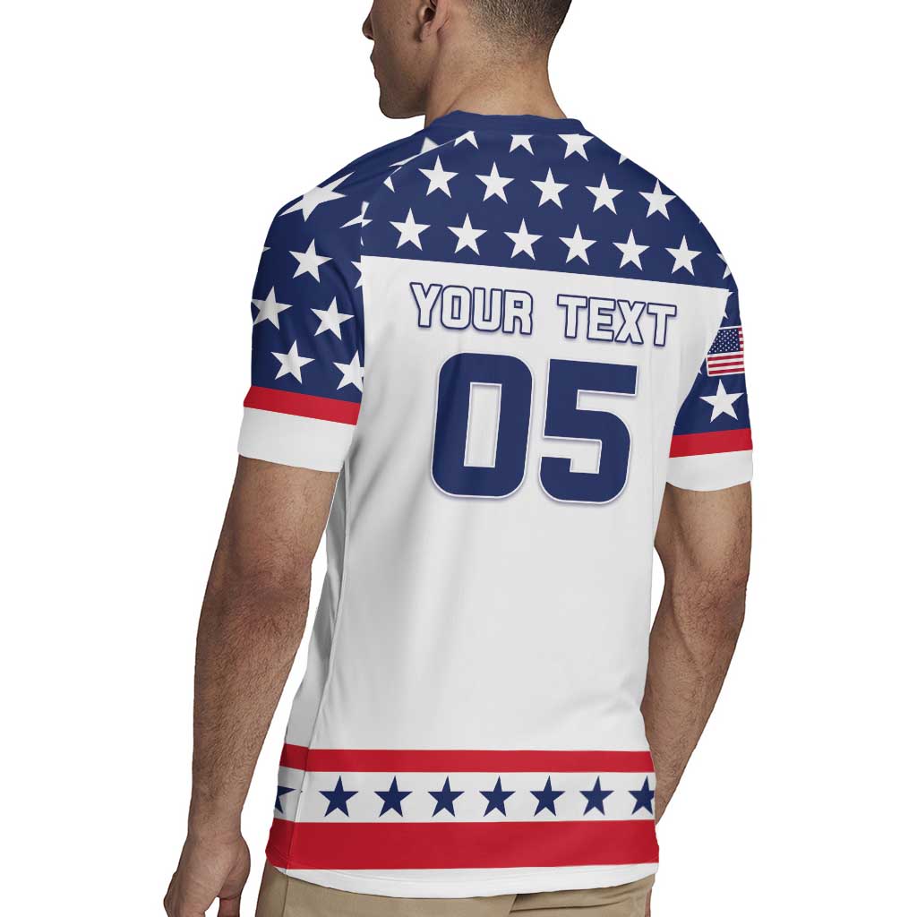 Custom United States Hockey Rugby Jersey Go Champions USA