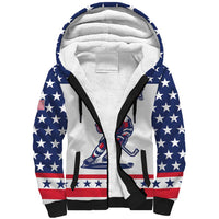 Custom United States Hockey Sherpa Hoodie Go Champions USA
