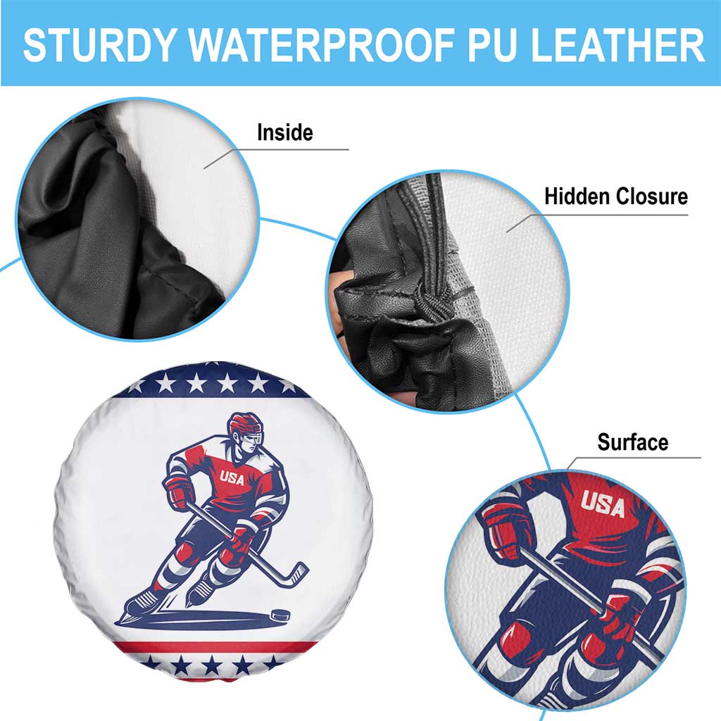 United States Hockey Spare Tire Cover Go Champions USA