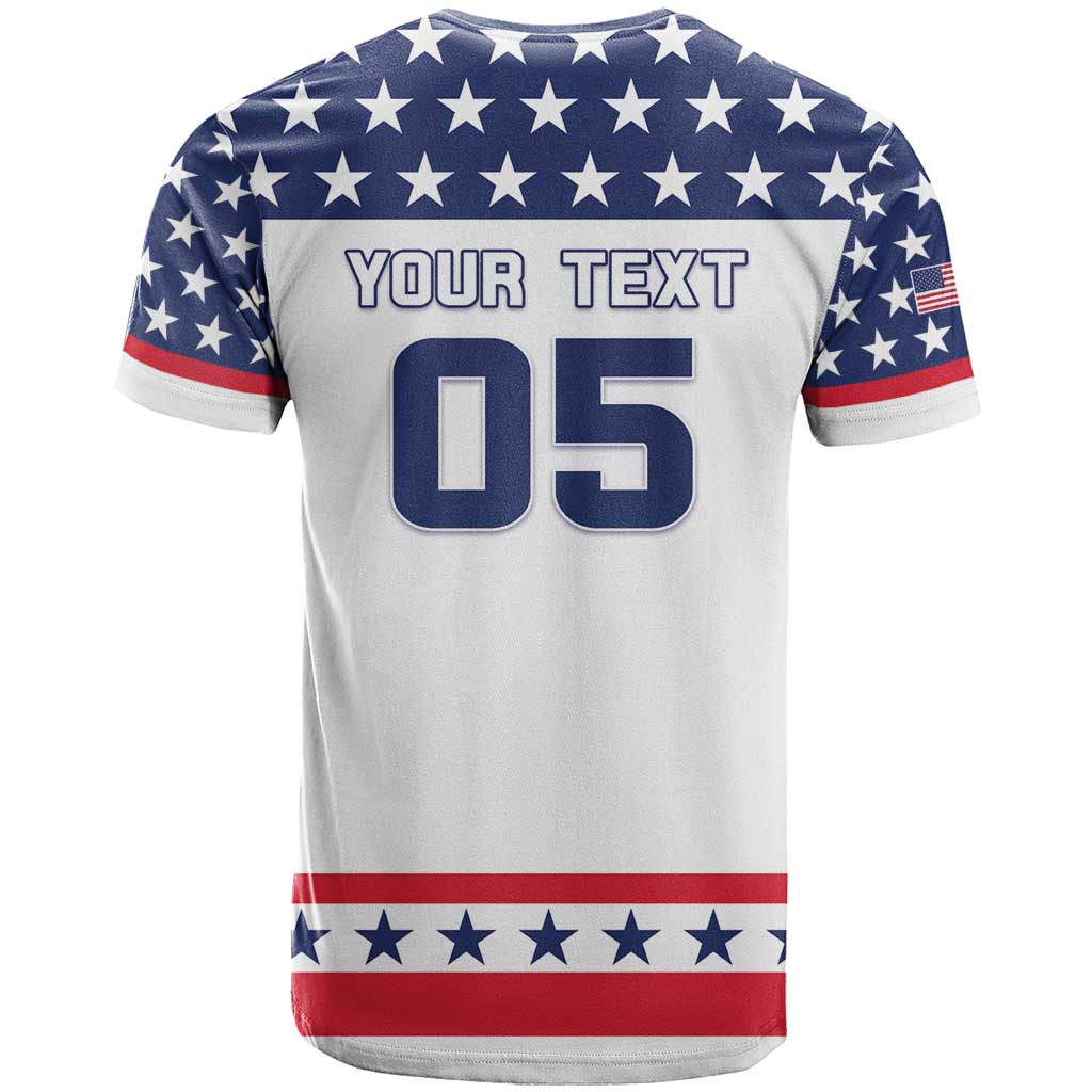 Custom United States Hockey T Shirt Go Champions USA