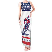Custom United States Hockey Tank Maxi Dress Go Champions USA