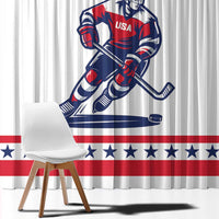 United States Hockey Window Curtain Go Champions USA