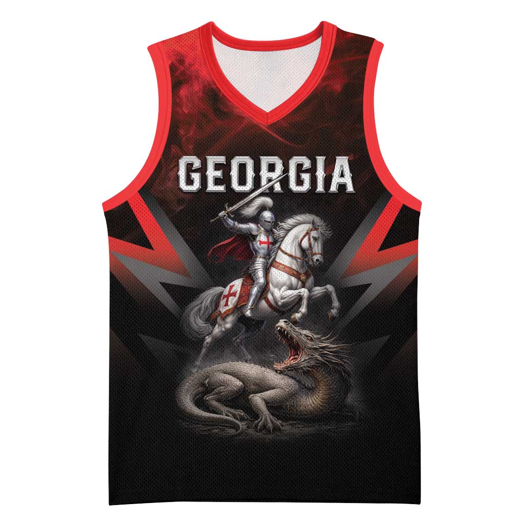 Georgia Coat Of Arms Basketball Jersey Saint George And The Dragon