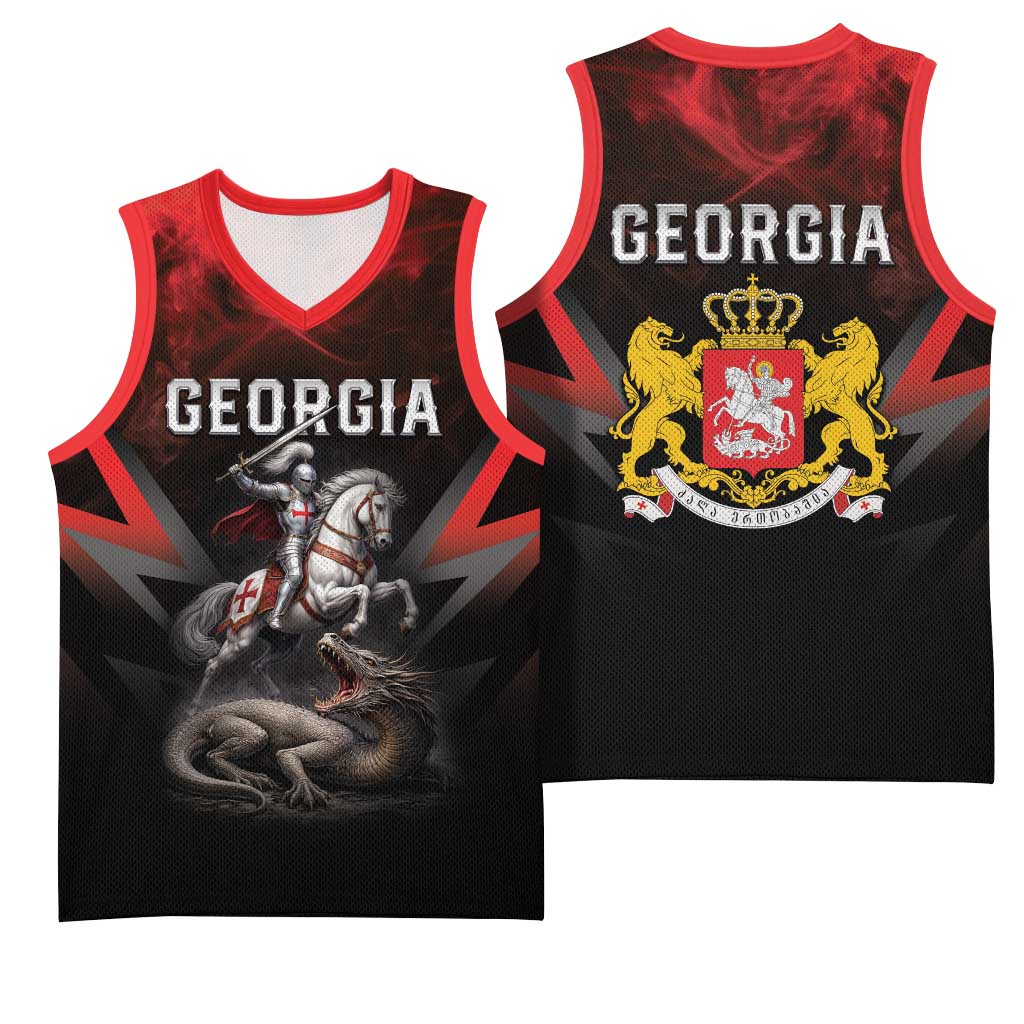 Georgia Coat Of Arms Basketball Jersey Saint George And The Dragon
