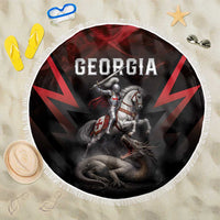 Georgia Coat Of Arms Beach Blanket Saint George And The Dragon