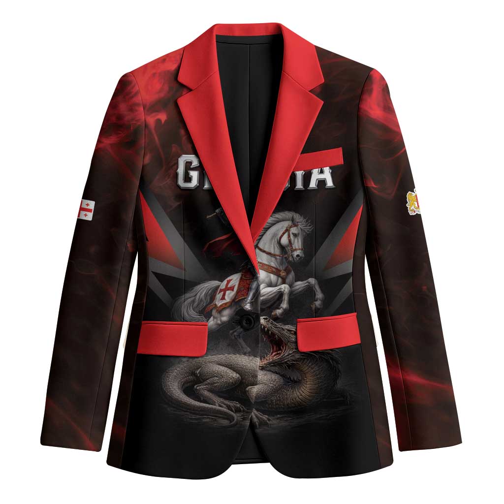Georgia Coat Of Arms Blazer Saint George And The Dragon
