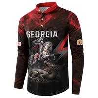 Georgia Coat Of Arms Button Sweatshirt Saint George And The Dragon