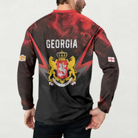 Georgia Coat Of Arms Button Sweatshirt Saint George And The Dragon