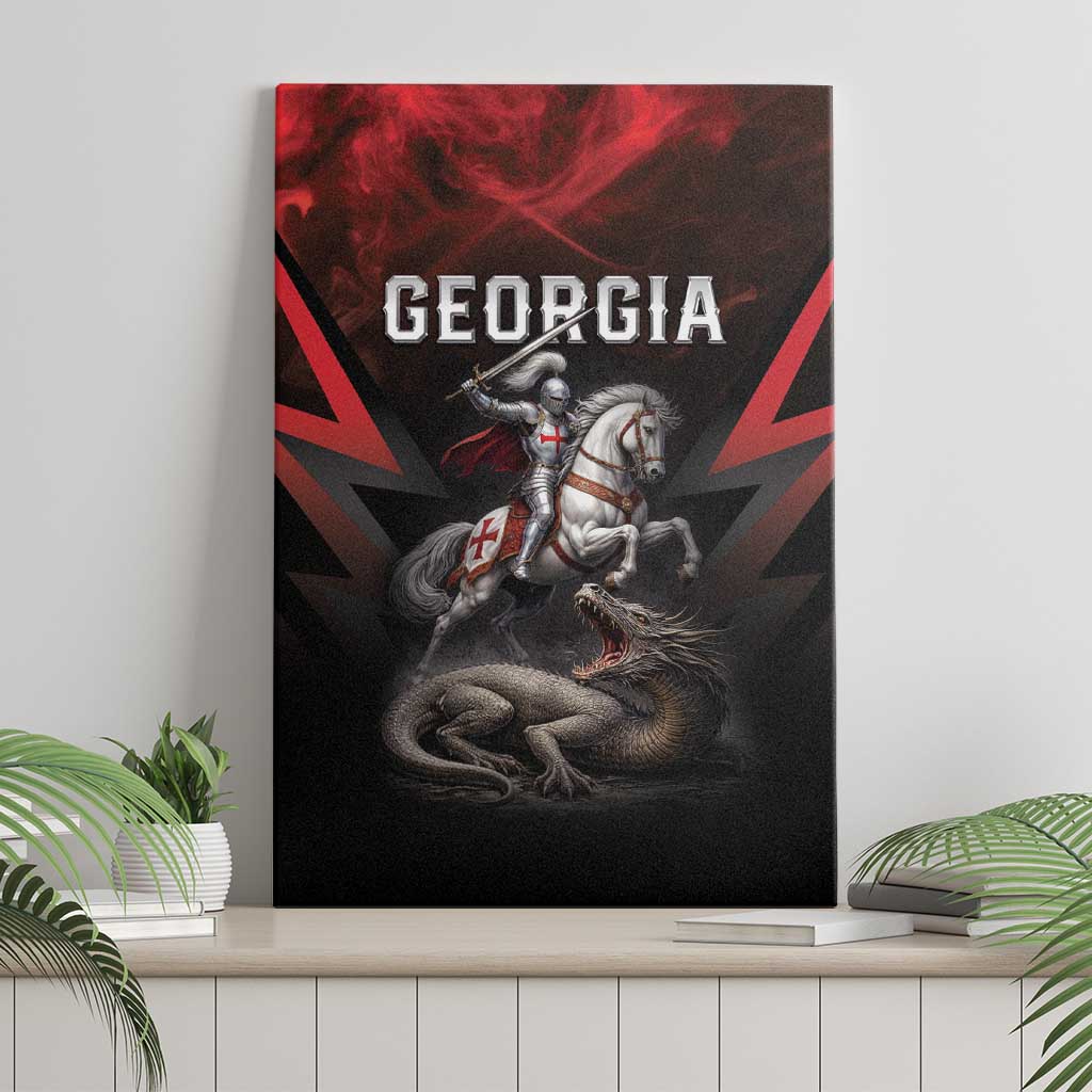 Georgia Coat Of Arms Canvas Wall Art Saint George And The Dragon