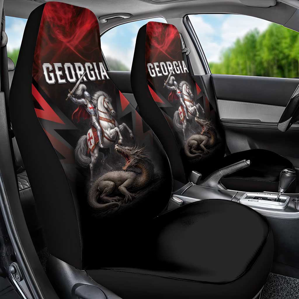 Georgia Coat Of Arms Car Seat Cover Saint George And The Dragon