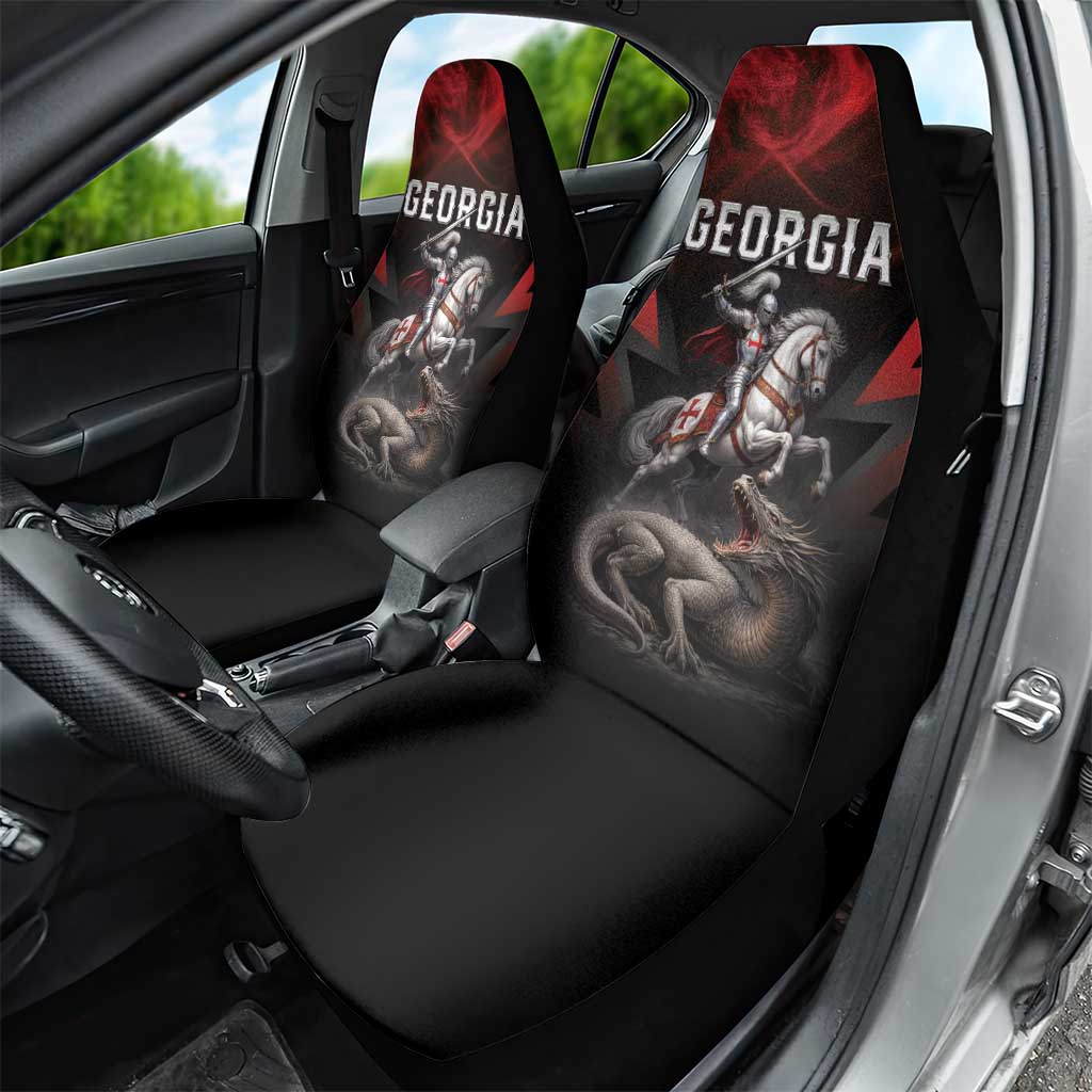 Georgia Coat Of Arms Car Seat Cover Saint George And The Dragon