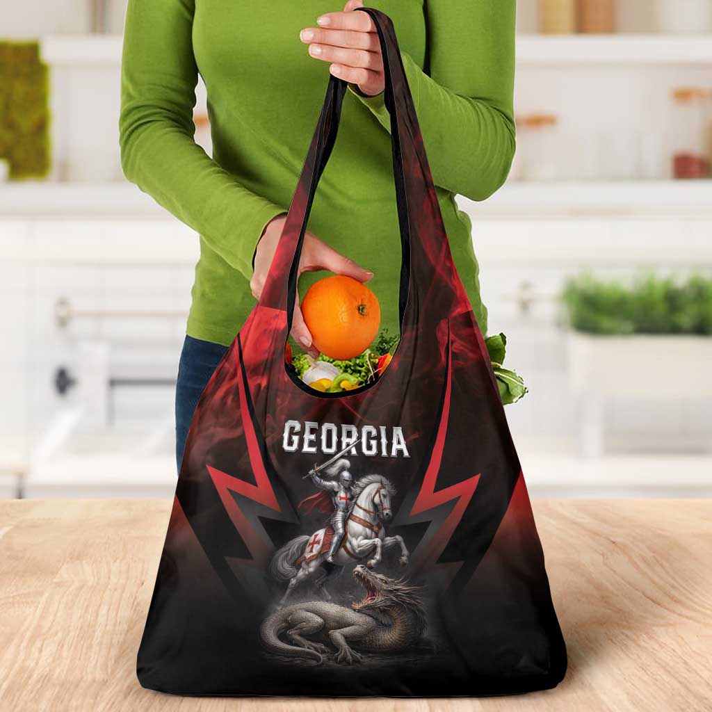 Georgia Coat Of Arms Grocery Bag Saint George And The Dragon