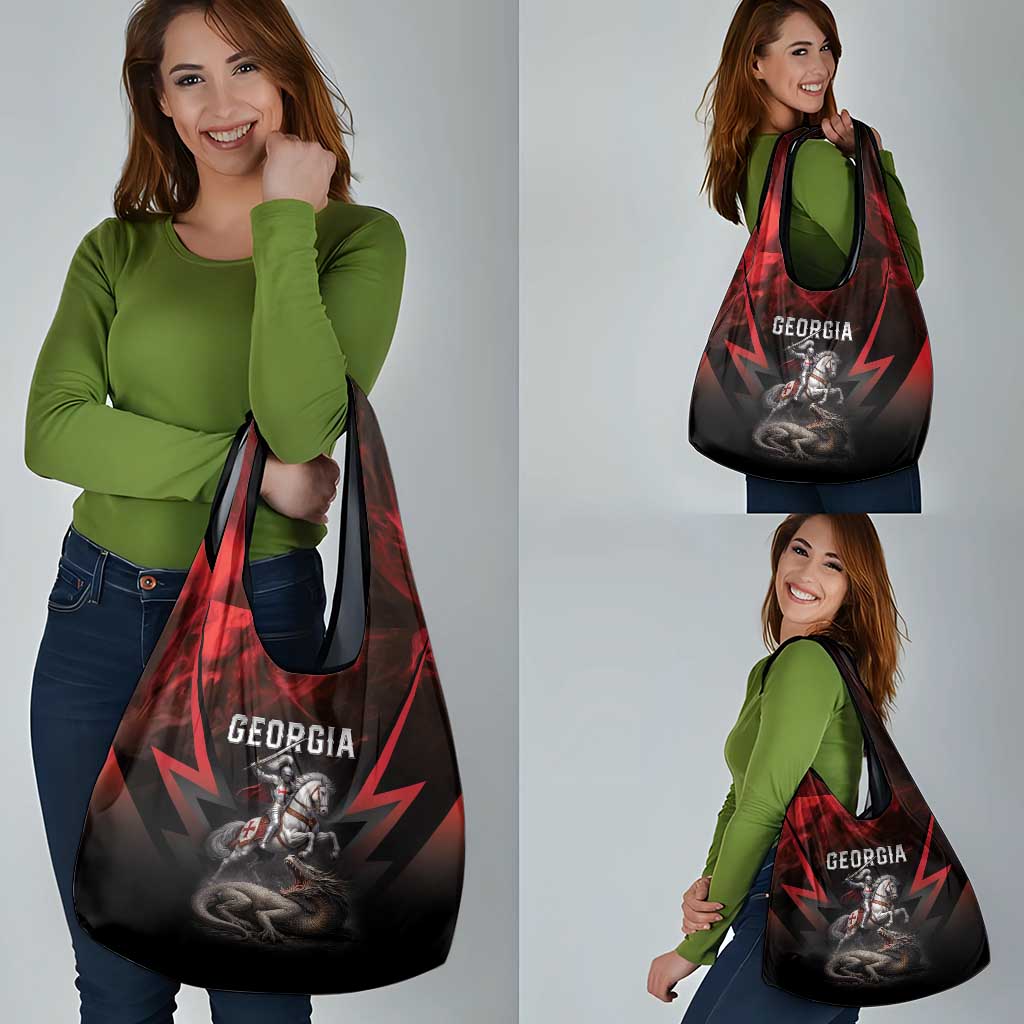 Georgia Coat Of Arms Grocery Bag Saint George And The Dragon