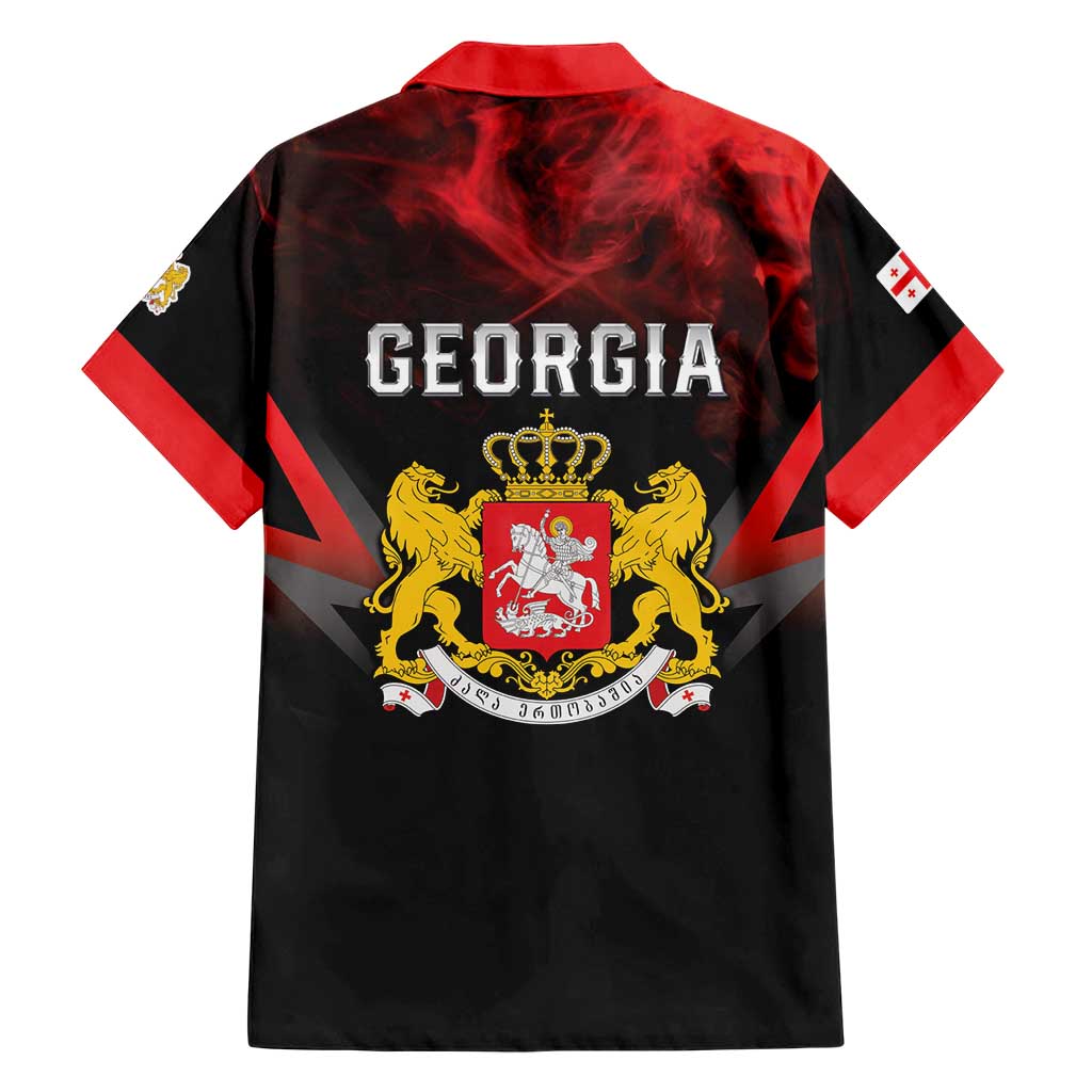 Georgia Coat Of Arms Hawaiian Shirt Saint George And The Dragon