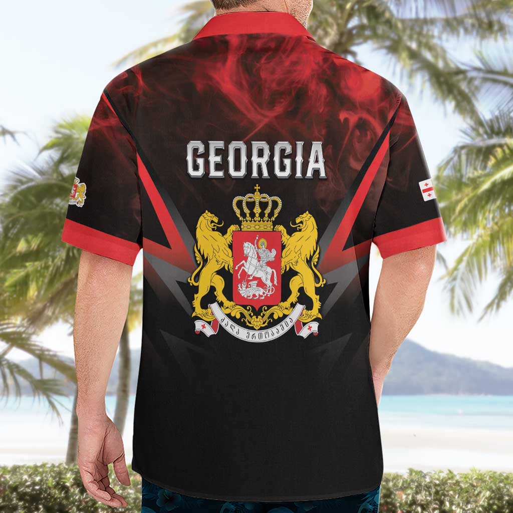 Georgia Coat Of Arms Hawaiian Shirt Saint George And The Dragon