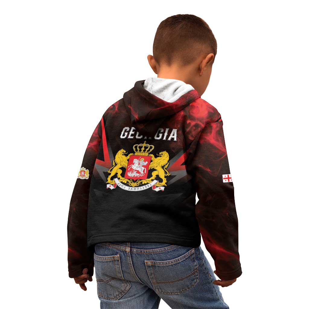 Georgia Coat Of Arms Kid Hoodie Saint George And The Dragon