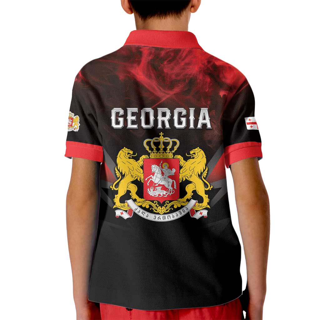 Georgia Coat Of Arms Kid Polo Shirt Saint George And The Dragon