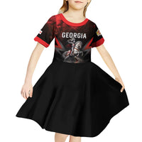 Georgia Coat Of Arms Kid Short Sleeve Dress Saint George And The Dragon