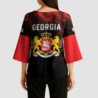 Georgia Coat Of Arms Kimono Sleeve Blouse Saint George And The Dragon