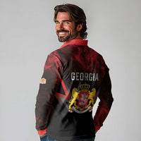 Georgia Coat Of Arms Long Sleeve Polo Shirt Saint George And The Dragon