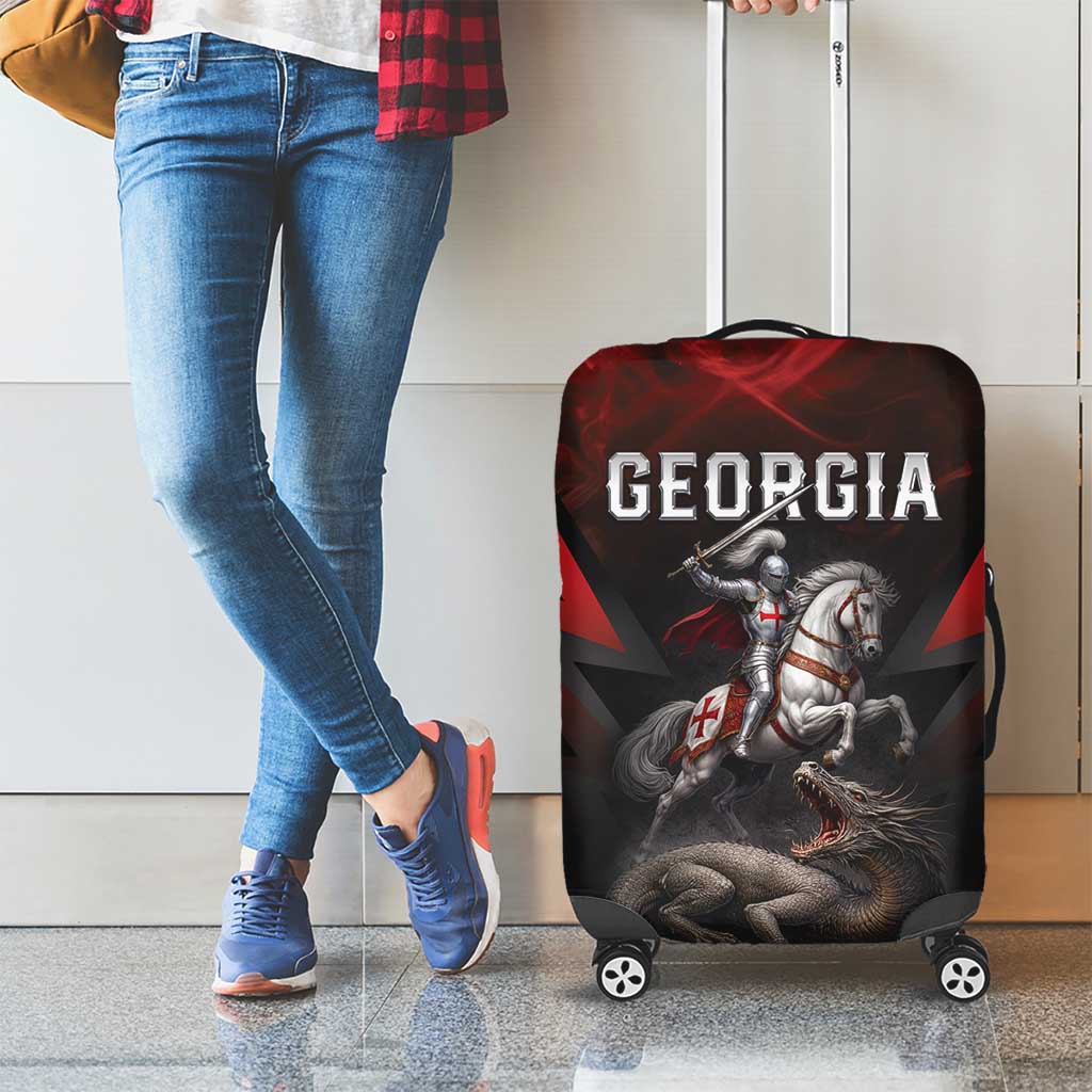 Georgia Coat Of Arms Luggage Cover Saint George And The Dragon