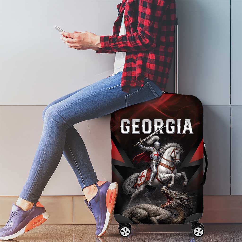 Georgia Coat Of Arms Luggage Cover Saint George And The Dragon