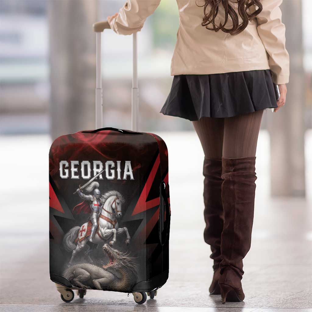 Georgia Coat Of Arms Luggage Cover Saint George And The Dragon