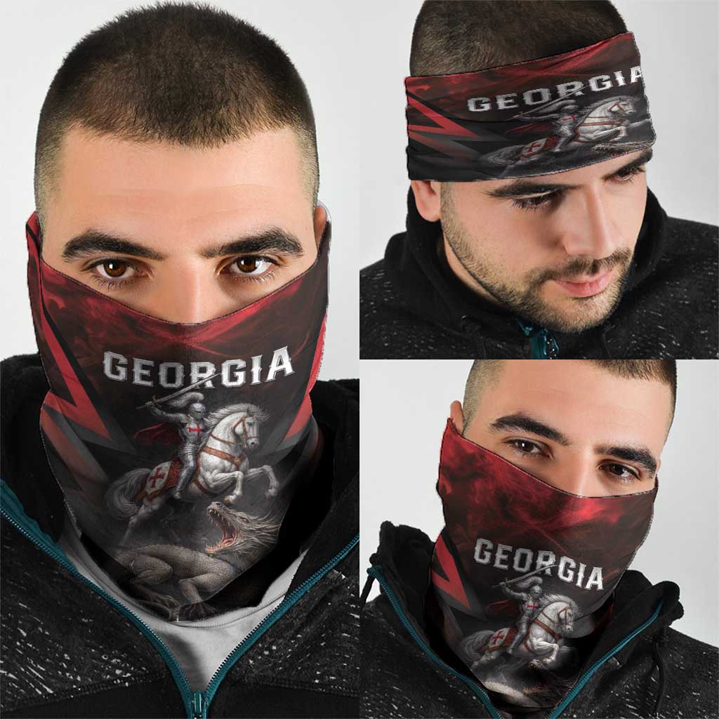 Georgia Coat Of Arms Neck Gaiter Saint George And The Dragon