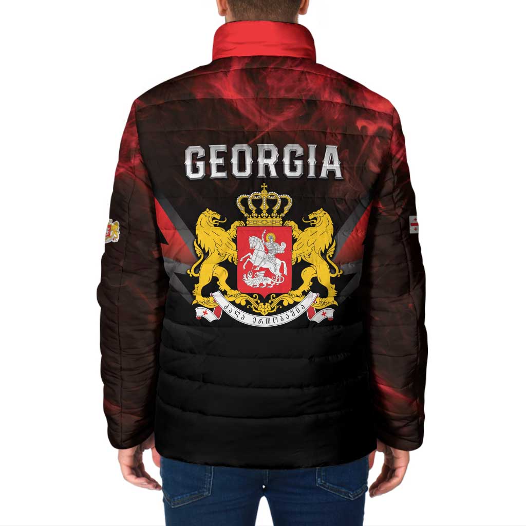 Georgia Coat Of Arms Padded Jacket Saint George And The Dragon