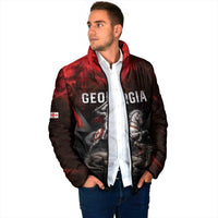 Georgia Coat Of Arms Padded Jacket Saint George And The Dragon