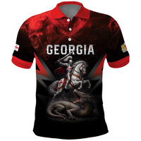 Georgia Coat Of Arms Polo Shirt Saint George And The Dragon