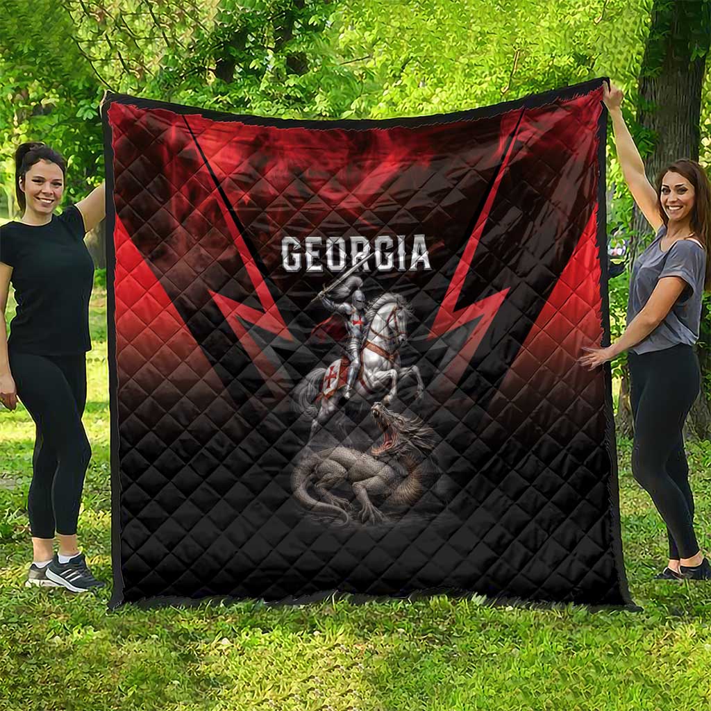 Georgia Coat Of Arms Quilt Saint George And The Dragon