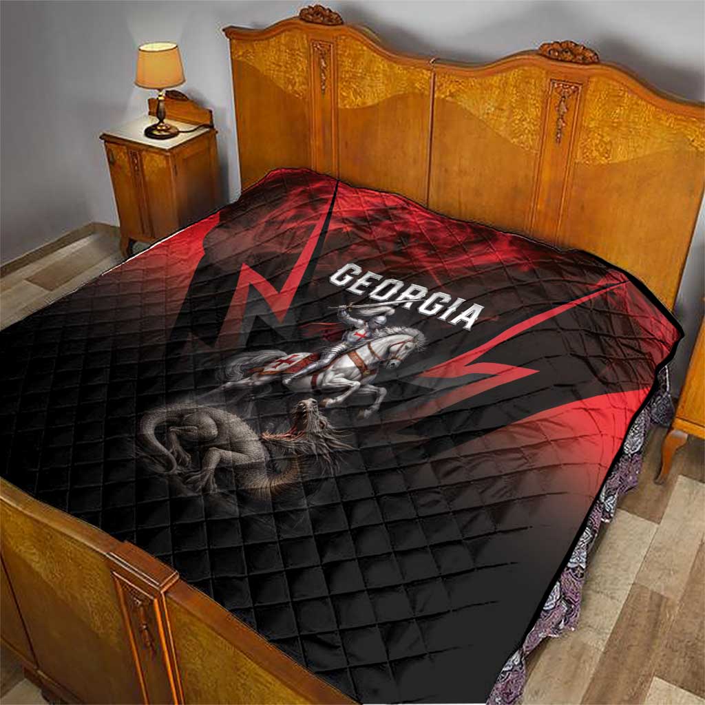Georgia Coat Of Arms Quilt Saint George And The Dragon