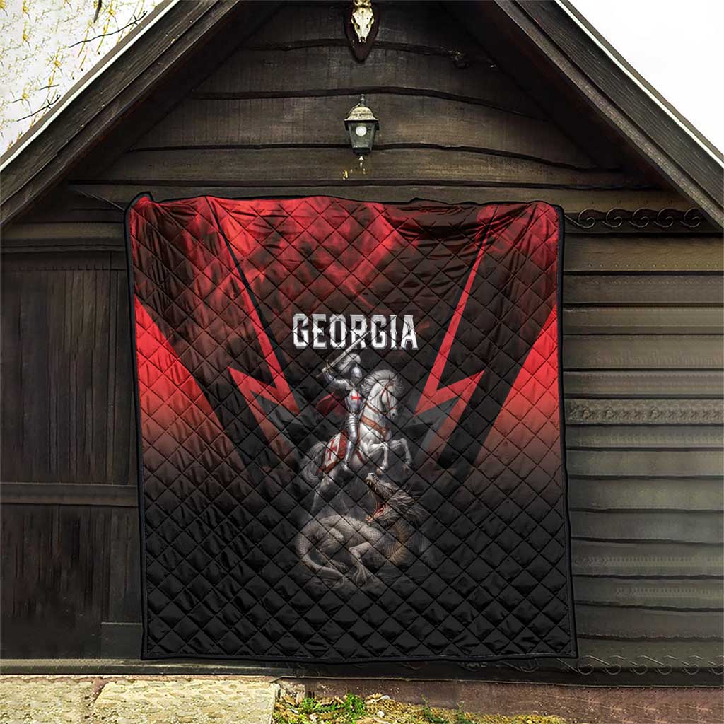 Georgia Coat Of Arms Quilt Saint George And The Dragon
