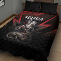 Georgia Coat Of Arms Quilt Bed Set Saint George And The Dragon