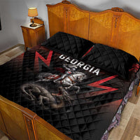 Georgia Coat Of Arms Quilt Bed Set Saint George And The Dragon
